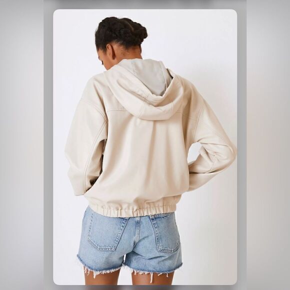 Anthropologie x Sanctuary Fuax Leather Zip-Up Jacket - Picture 3 of 6